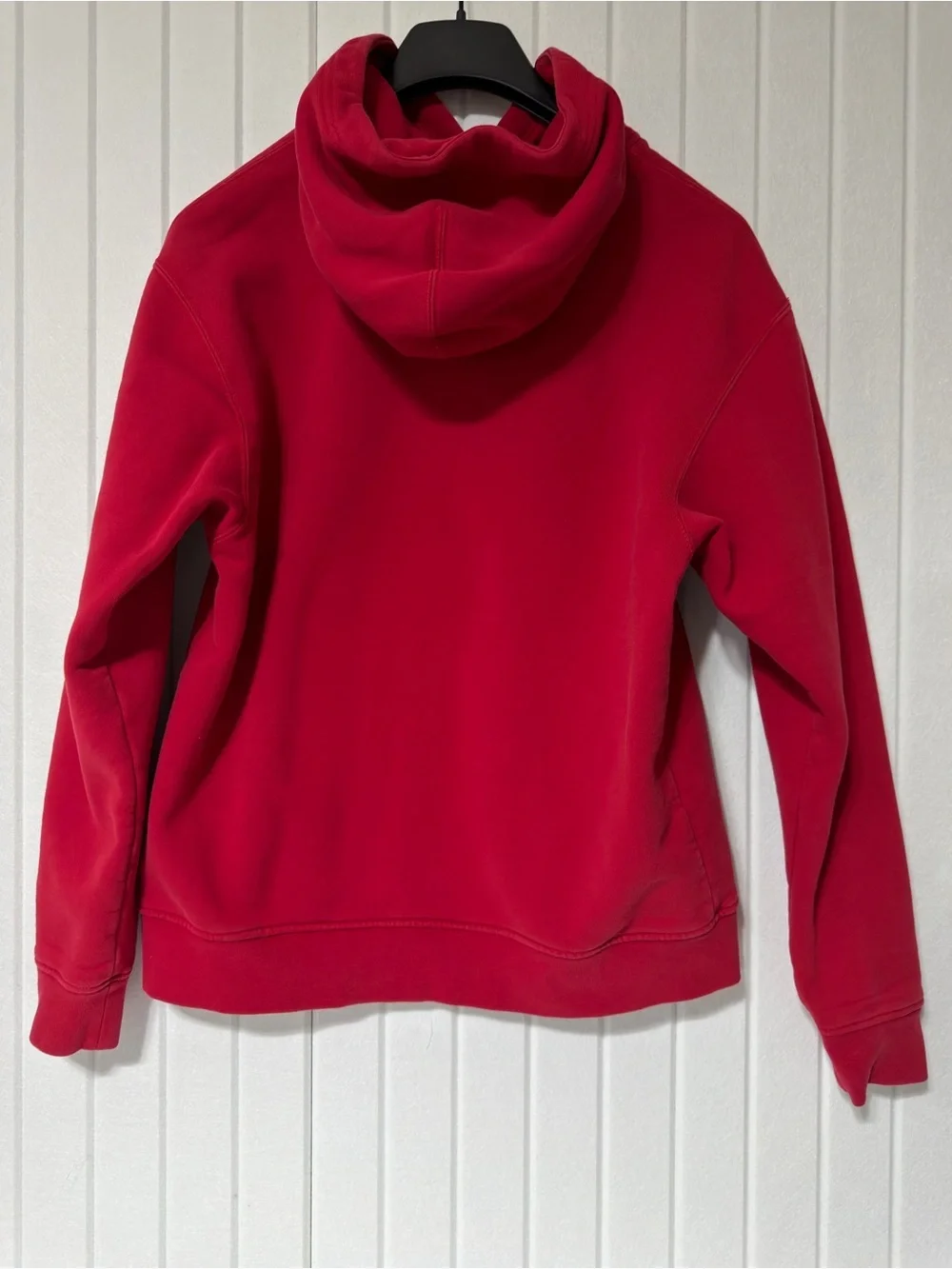 Jordan Red Crewneck Pullover Sweatshirt with Small Black Jumpman